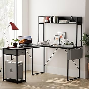 Amazon.co.jp: Alebert｢アレベルト｣ L字デスク パソコンデスク