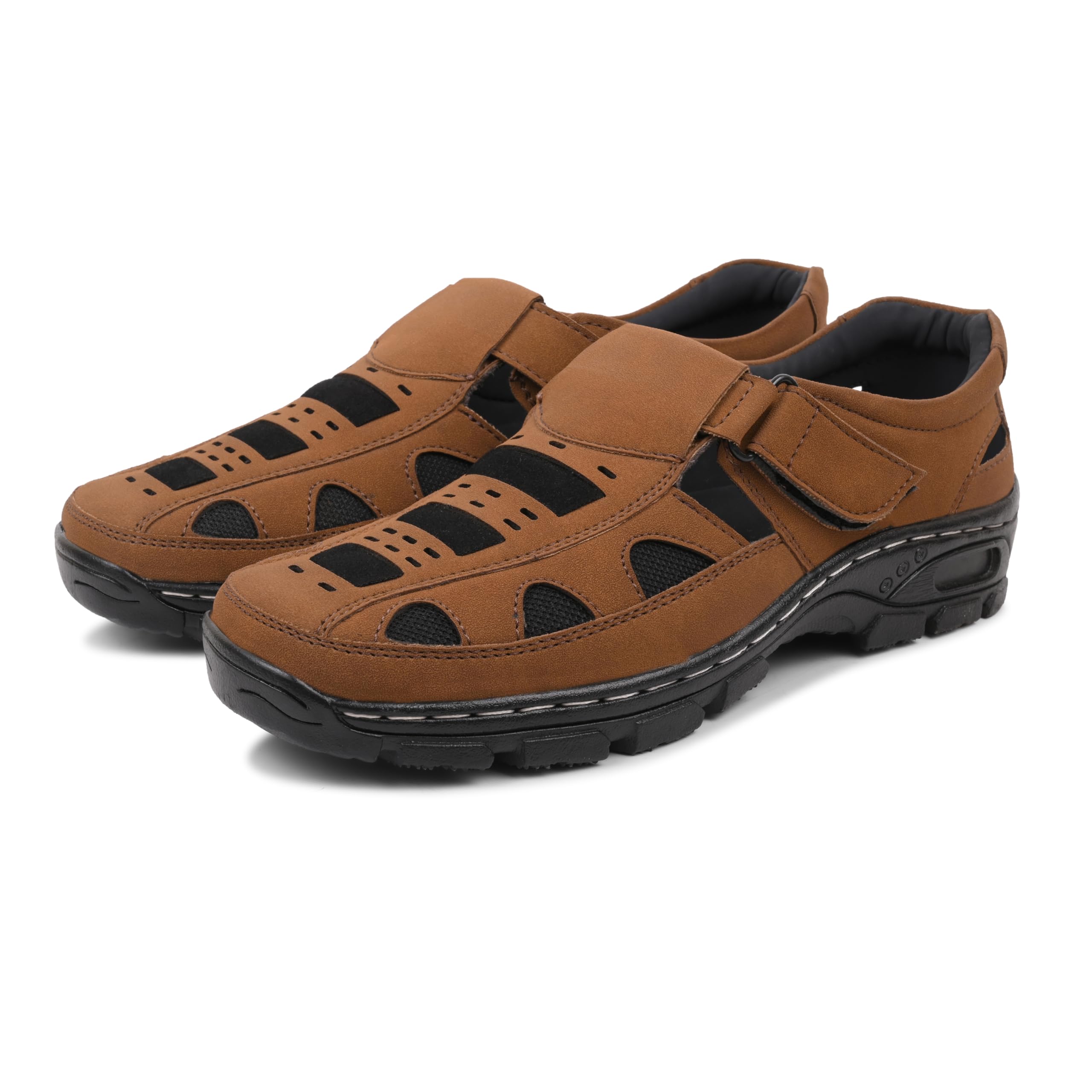 Men’s Tan Suede Leather Sandals – Lightweight, Durable, and Comfortable Casual Sandals for Everyday Wear, Travel, and Outdoor Adventures-image-22