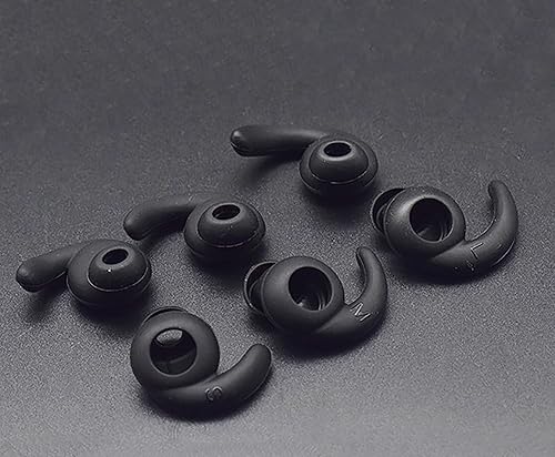 Miniatura 8 de 3 pares de ganchos de silicona Eartip Eartips auriculares auriculares compatibles con Synchros Reflect BT Sports auriculares inalámbricos Bluetooth