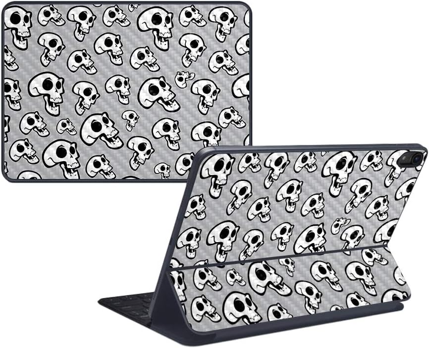 MightySkins Carbon Fiber Skin for Apple iPad Pro Smart Keyboard 11" (2018) - Mini Dots - Protective, Durable Textured Carbon Fiber Finish - Easy to Apply, Remove, and Change Styles - Made in The USA
