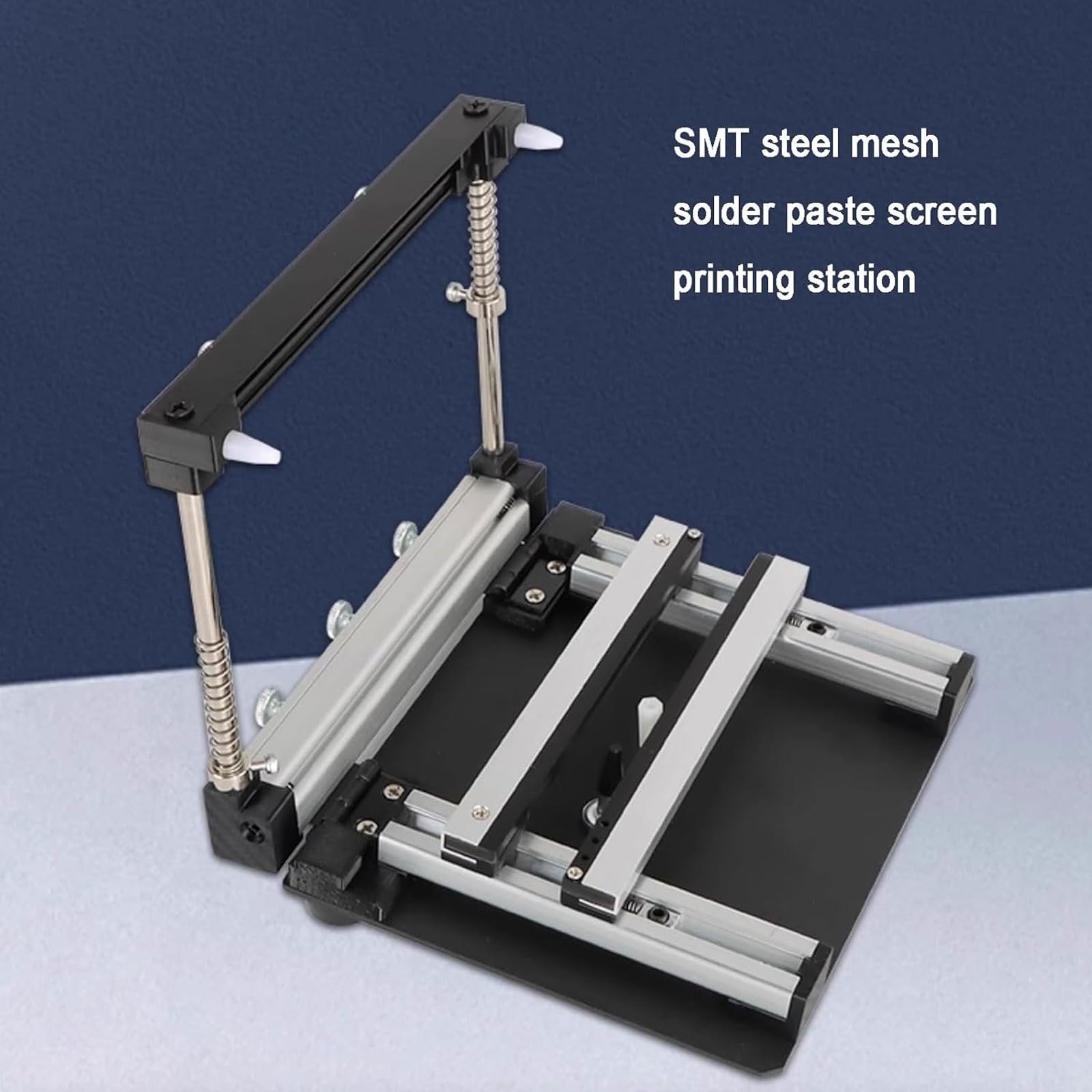 Einstellbare Dicke PCB Schablonendrucker, manuelle Siebdruckstation, SMT Stahlgeflecht Lötpaste, Drucktisch, Präzisionsdruck