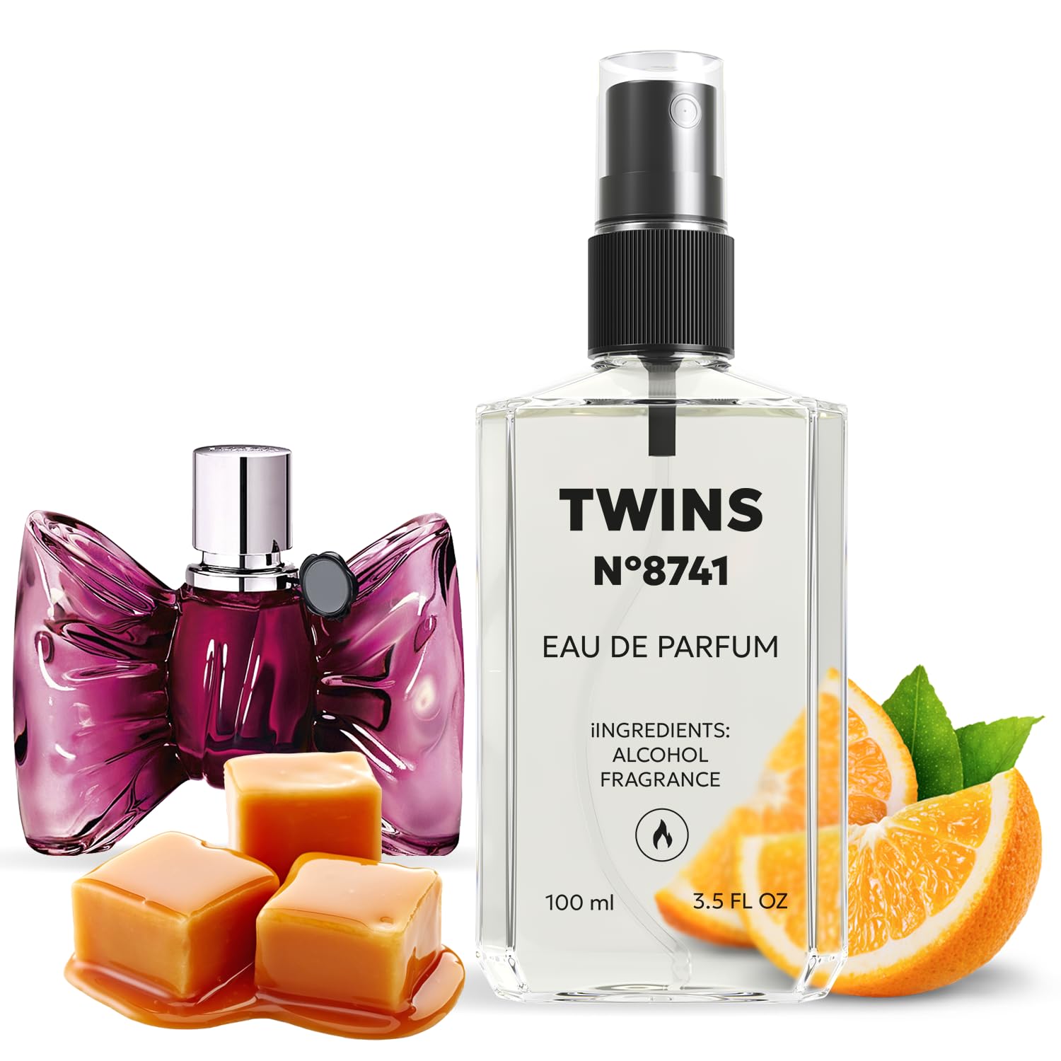 TWINS Impression of Bonbon | Perfume for Women Eau de Parfum | No.8741 | 3.4 Fl Oz / 100 ml