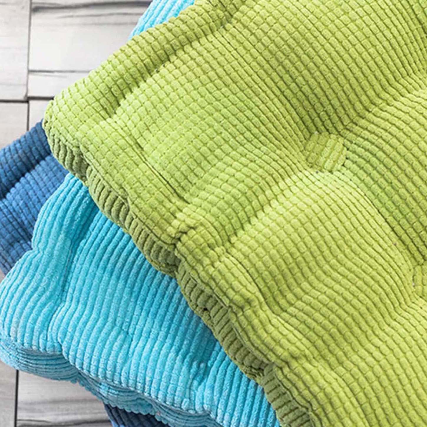 Cuscino rialzo per poltrona, in velluto a coste, spessore 8-10 cm, 45 x 45 cm, per casa, ufficio, giardino e auto, opzioni multicolori, grigio scuro, comfort per interni ed esterni