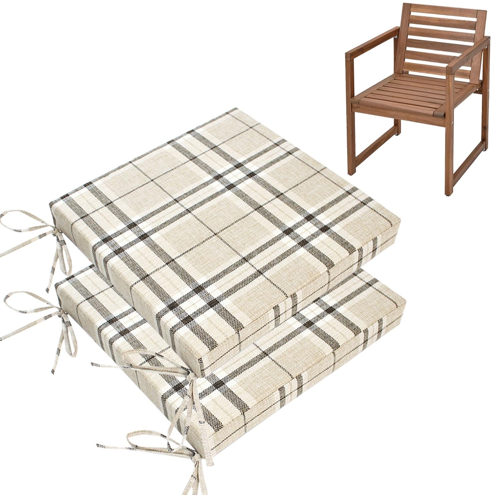 Cojín para silla con funda extraíble que soluciona el dolor de asientos duros en comedor