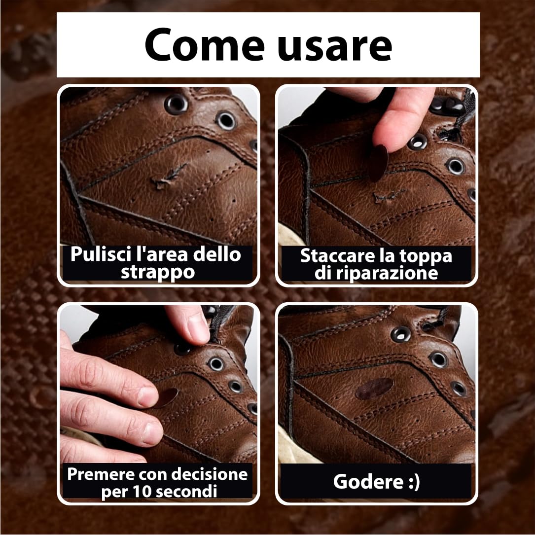 aZengear Toppe per riparazione piumini | Tessuto in nylon pre-tagliato, autoadesivo, morbido, impermeabile, resistente agli strappi per fissare i fori nei vestiti, sacchi a pelo (11 pezzi, Marrone)