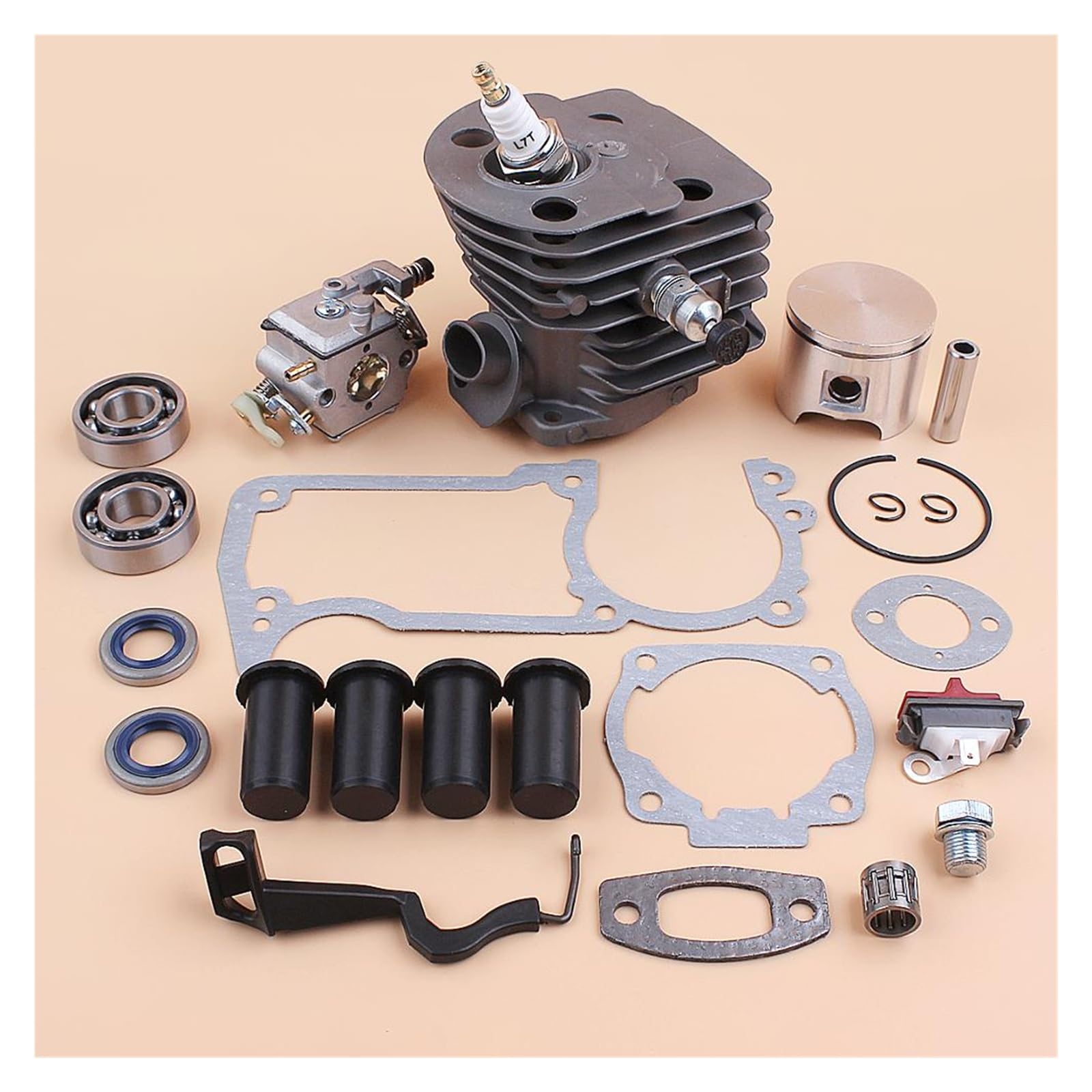 Kit cylindre piston 46mm avec décompression pour tronçonneuse Husqvarna 55 51