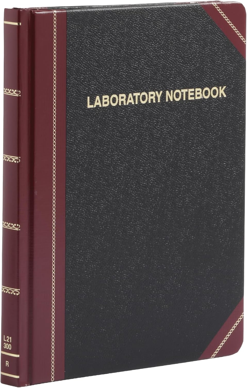 Boorum & Pease L21300R Laboratory Record Book,300 Pages,8-1/8-Inch x10-3/8-Inch,Black/Red