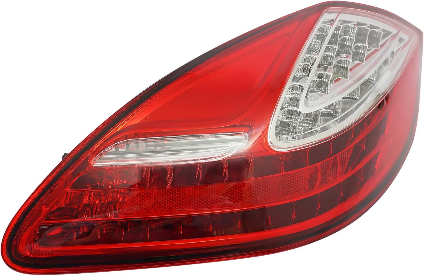 Tail Light Assembly for 2010-2013Porsche Panamera 970 3.6L 4.8L Driver and Passenger Side Rear Taillight Brake Lamp with LED Bulbs Red Lens (Left + Right)