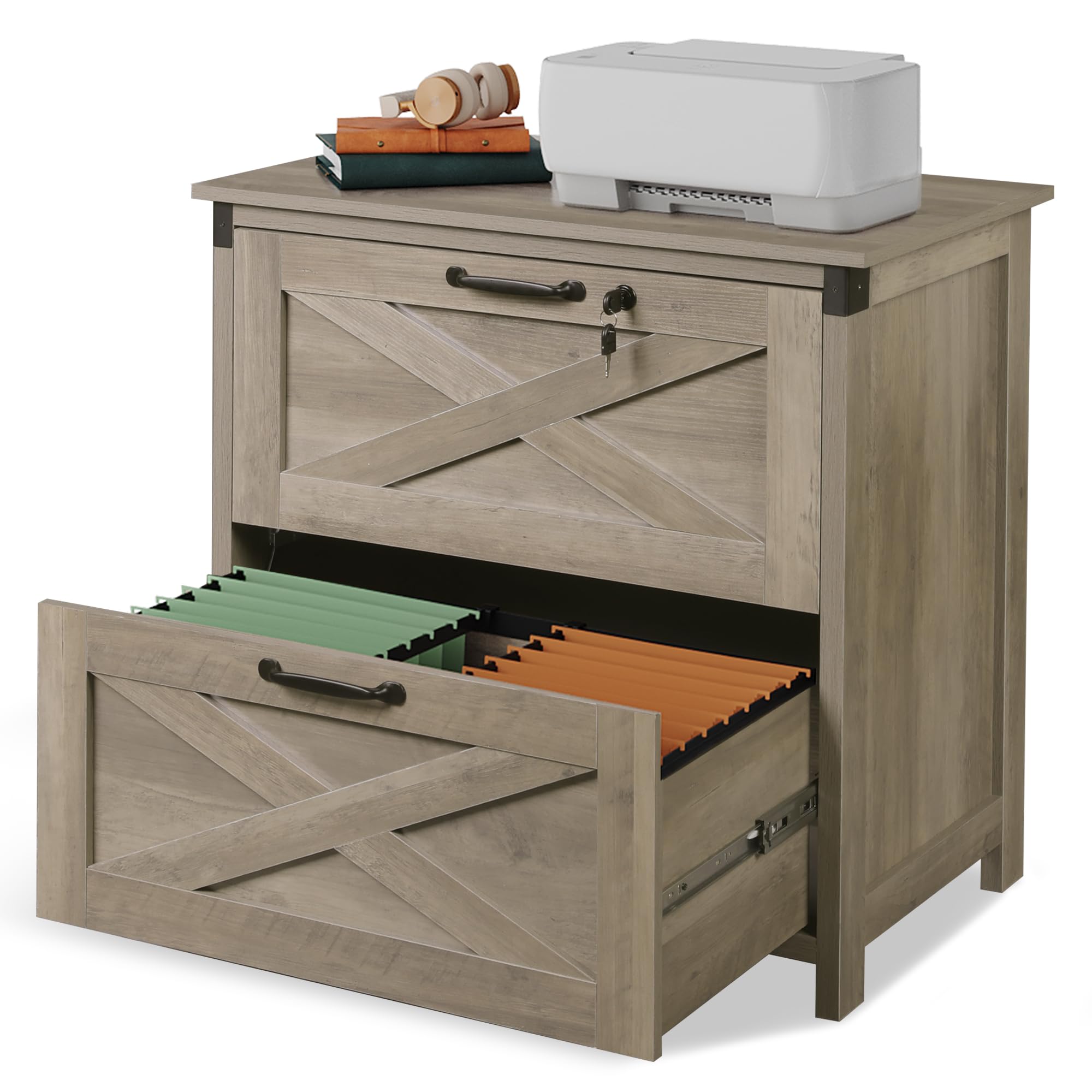 DEVAISE Farmhouse File Cabinet