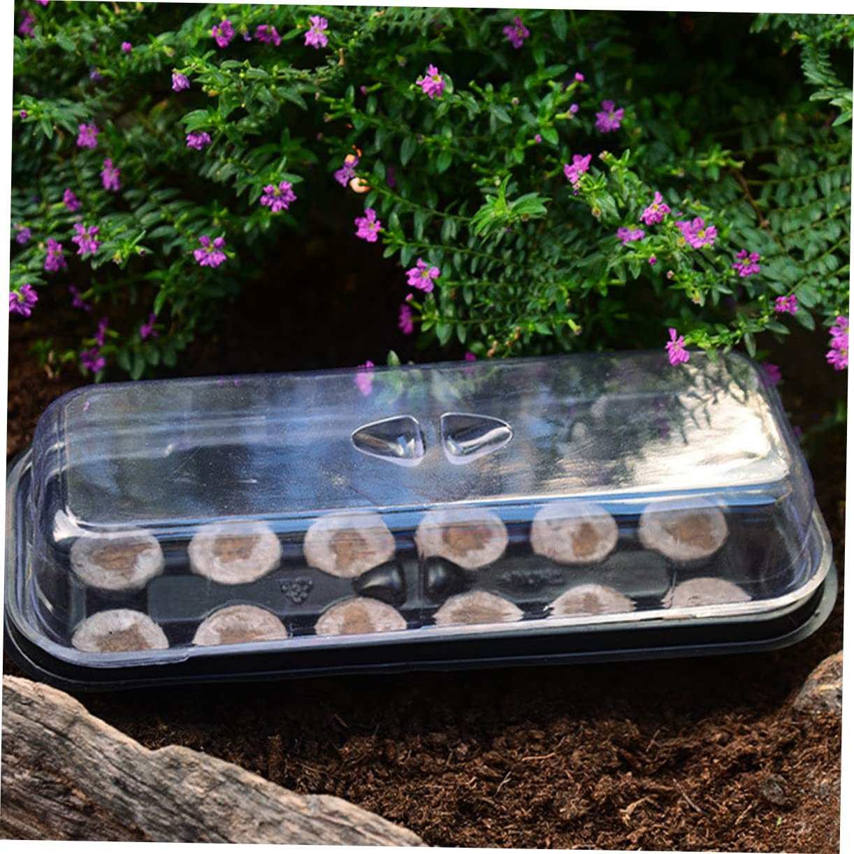 Toddmomy 12 Set Vassoi per Germinazione con Celle e Coperchi Trasparenti Scatola per Piante e Orticole per Sementi e Riutilizzabile e Riciclabile