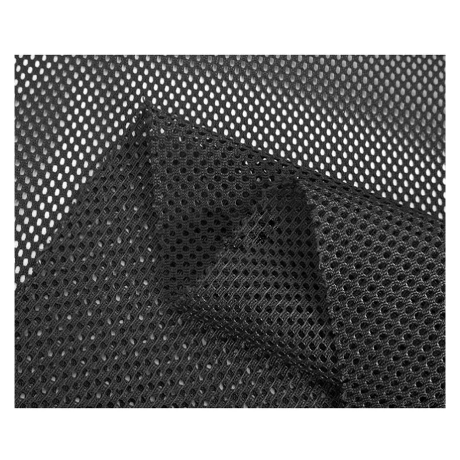Tela de red de Color negro, malla de panal multifunción for coser, silla de oficina, cojín de coche, forro de punto, ropa