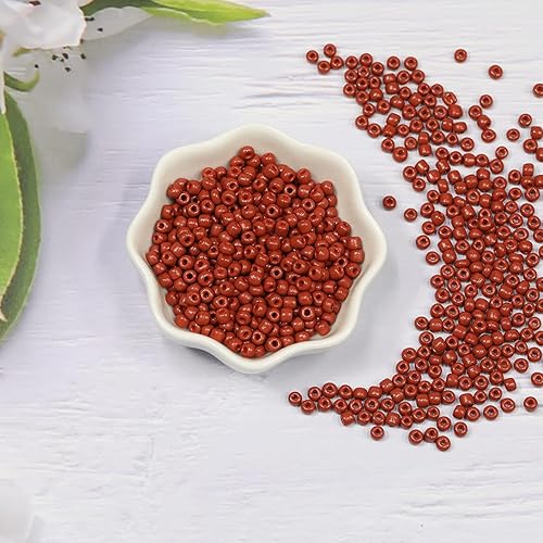 Vista 80 de Tamaño 6/0 - Cuentas de semillas de vidrio para manualidades de 0.157 in, cuentas blancas para la fabricación de joyas