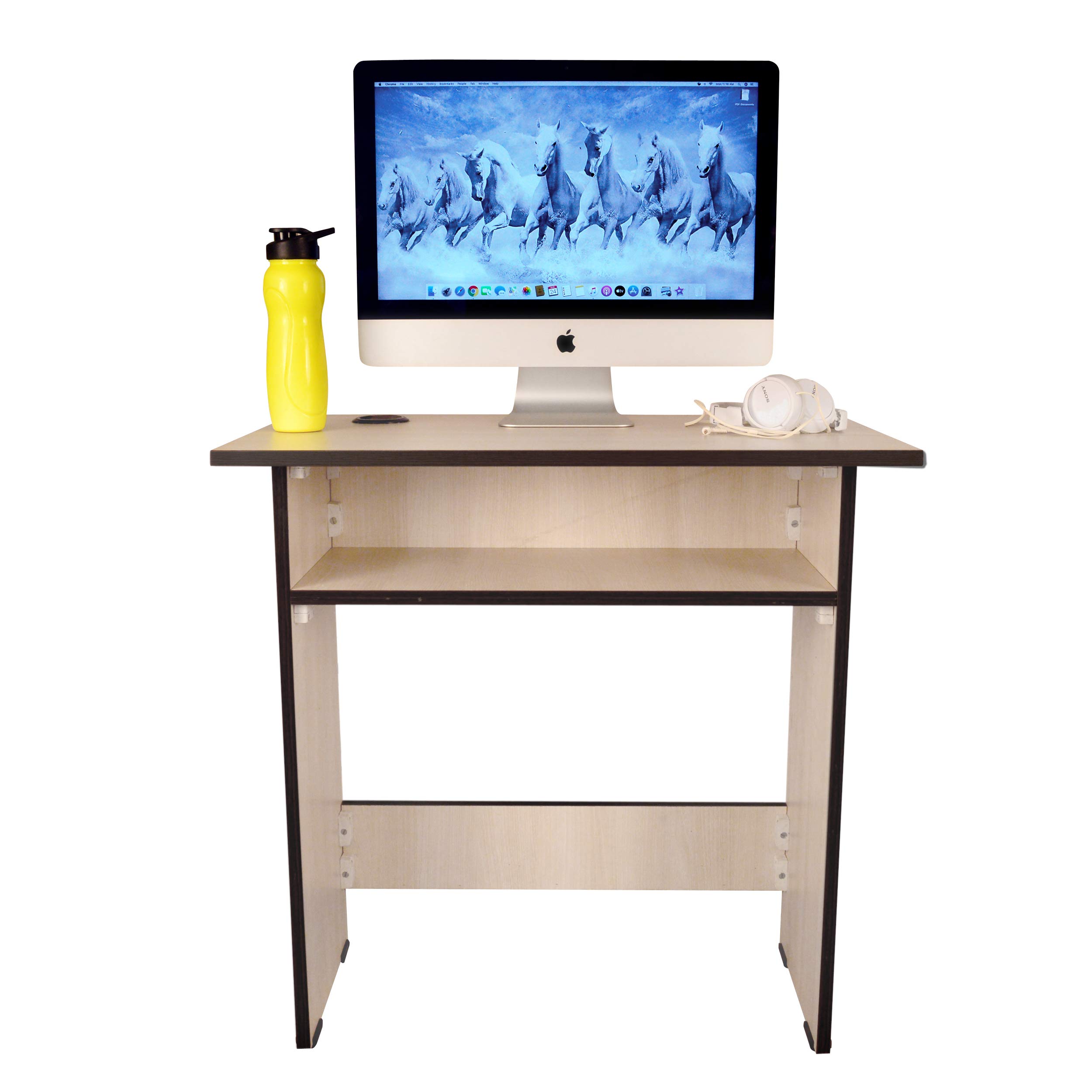 Buy PUFFIN Wooden Folding Computer Table for Laptop Study, Home Desk