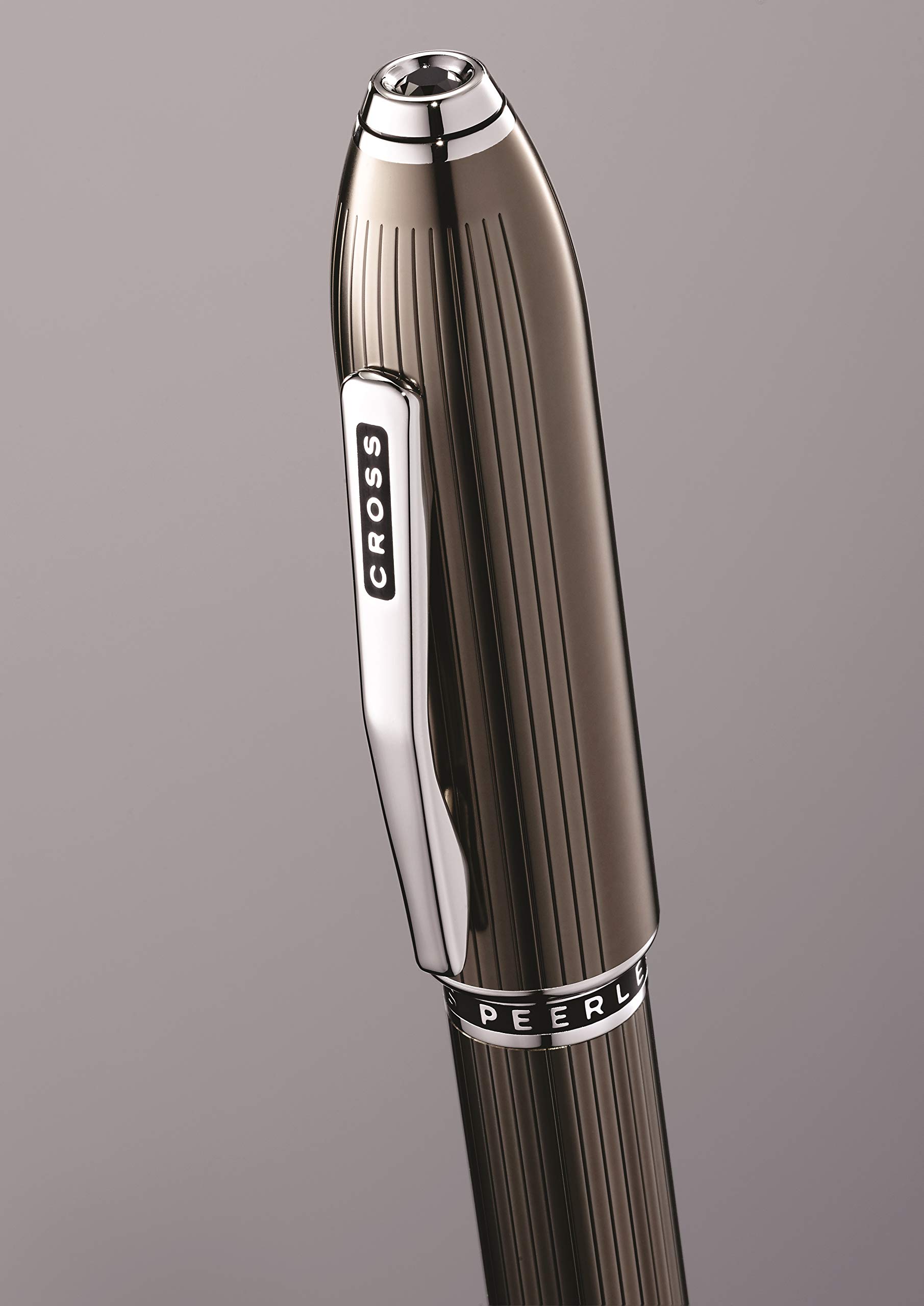 Cross Peerless 125 - Penna a sfera con inchiostro gel, colore: grigio titanio traslucido