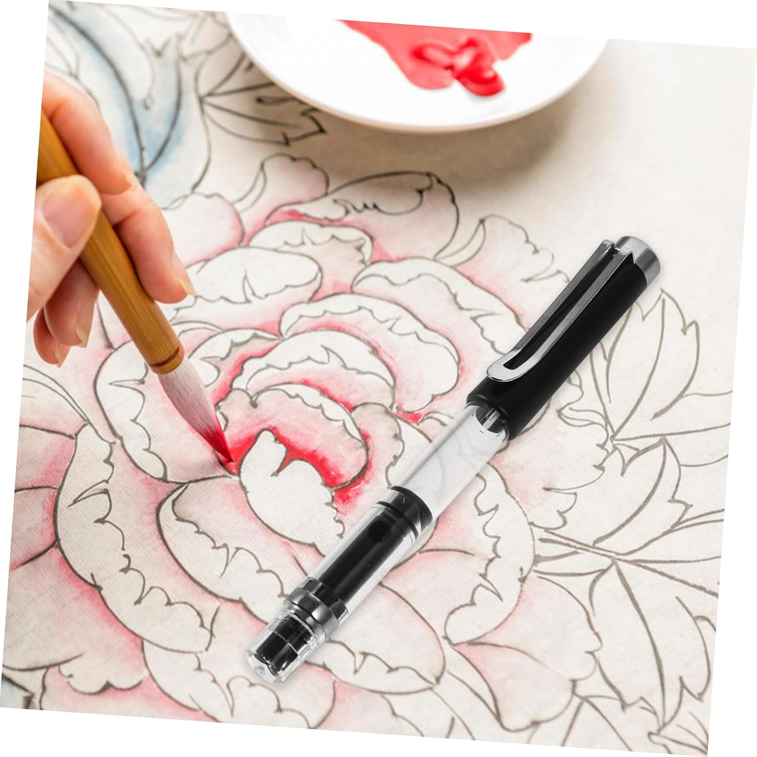 Chinese Calligraphy Brush Pen Piston Ink Brush for Calligraphy Painting Writing Versatile Tool for Artists of All Skill Levels Soft Hair Brush for Detailed Art