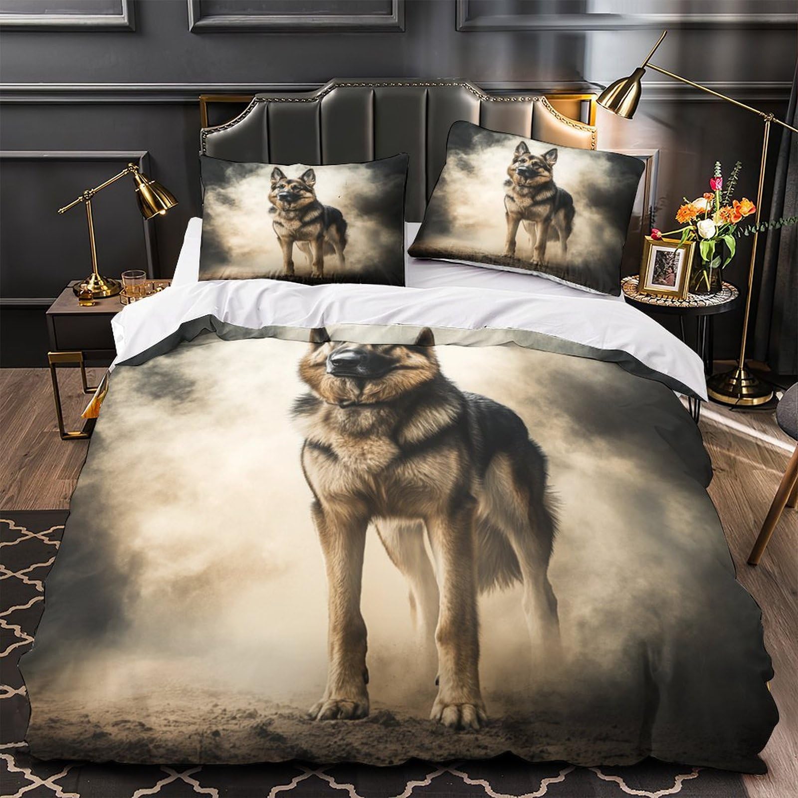 Parure de lit motif animal sauvage pour une ambiance de chambre chaleureuse en famille