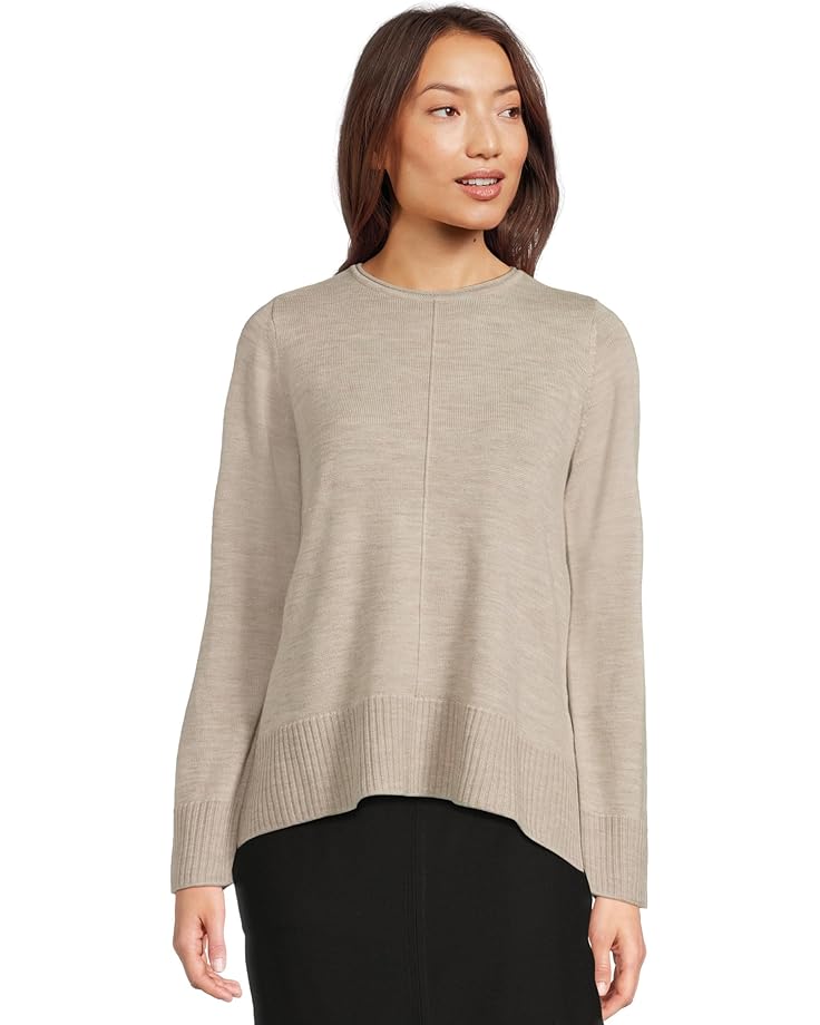 Eileen Fisher Merino Crew Neck Sweater - Main View
