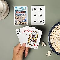 Vista 2 de Lantern Press Malibu, California, montaje en la playa (52 cartas de juego, baraja de cartas de tamaño póquer con Jokers)