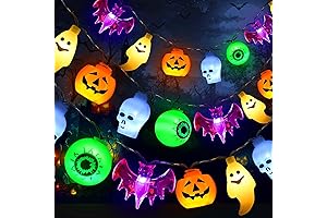 Solar Halloween String Lights for Golf Car