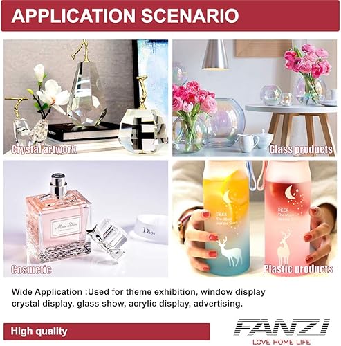 Miniatura 3 de FANZI Base de exhibición de luz rectangular LED para cristales Soporte de exhibición de luz de arte de cristal Lámpara de adorno de luz LED 3D -