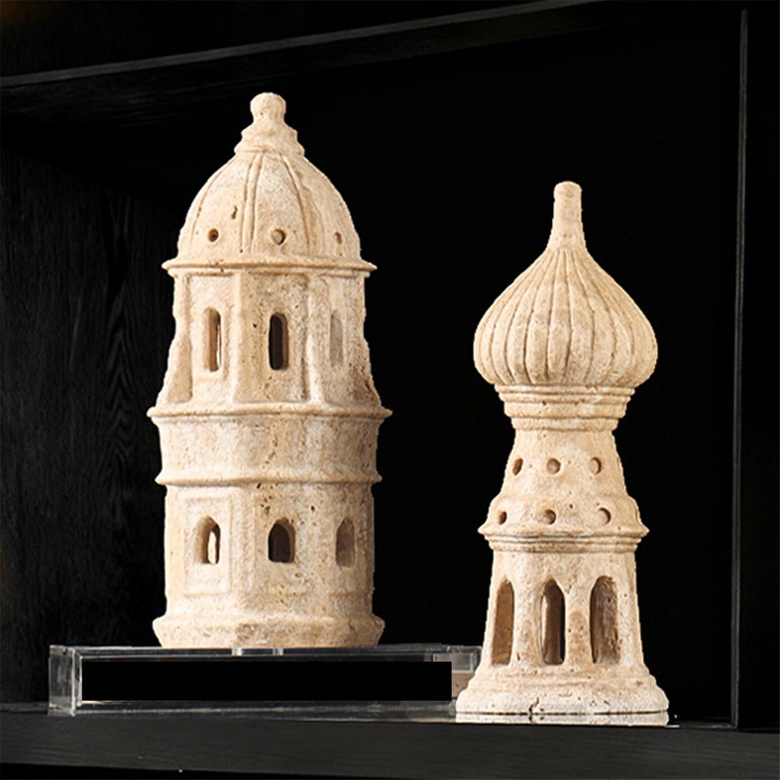 Libreria Desktop Decor Sculture architettoniche in Stile Medievale Articoli Decorativi artistici for Esposizione di Studio/Ufficio in Lusso(Piccolo)
