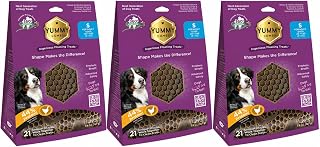 Yummy Combs Premium Dog Treats Small 21 Count 12 oz (3 Pack) | Small Size, 21 Count, 12 oz, Dog Treats