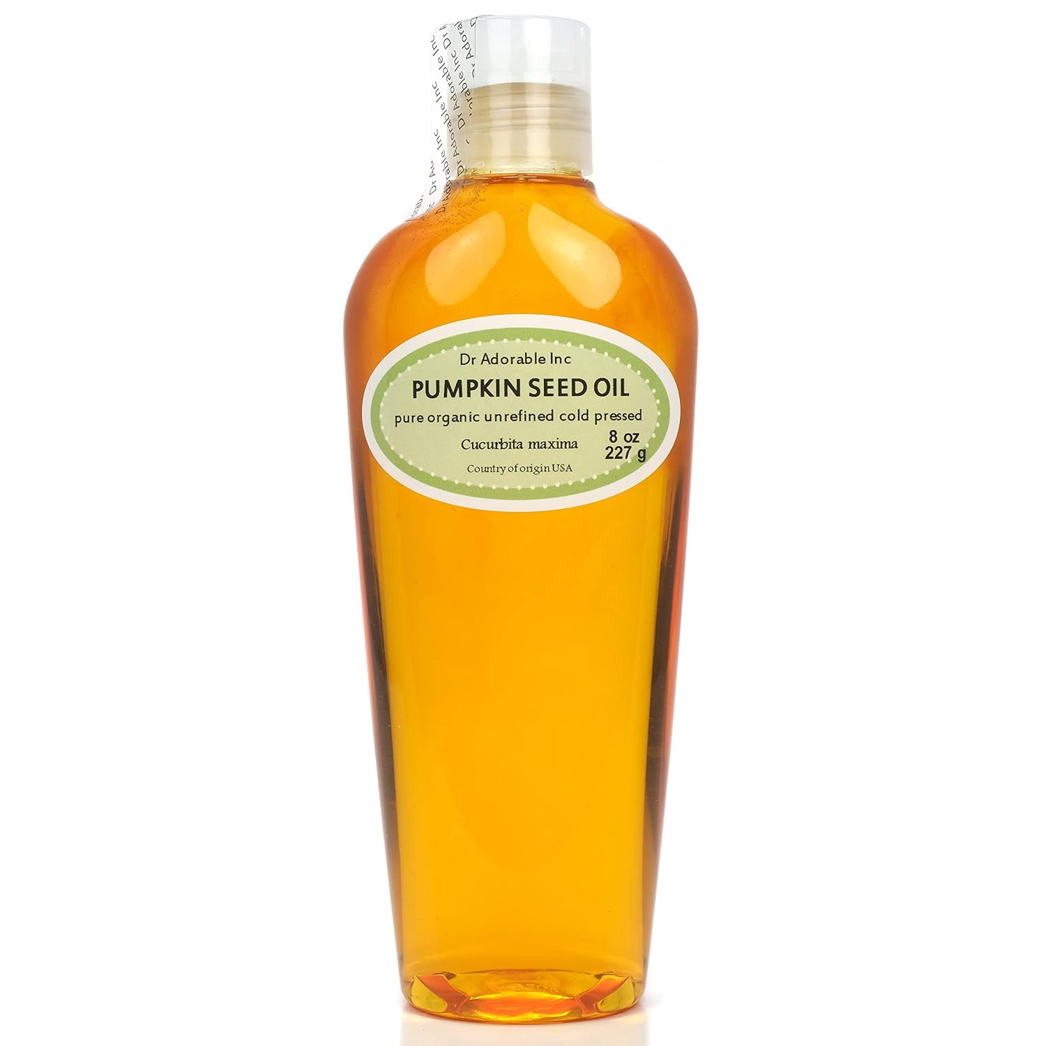 Dr Adorable - 8 oz - Pumpkin Seed Oil Unrefined - Virgin 100% Pure Natural Premium Organic Cold Pressed