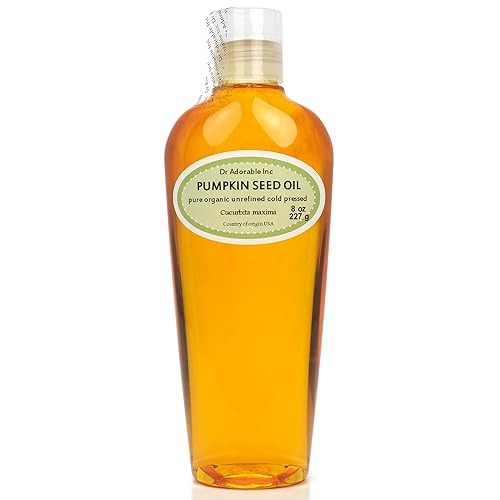 Aceite de semillas de calabaza sin refinar, orgánico, virgen y prensado en frío, 8 onzas