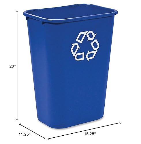 Vista 77 de Rubbermaid Commercial Products - Basurero de escritorio de resina plástica
