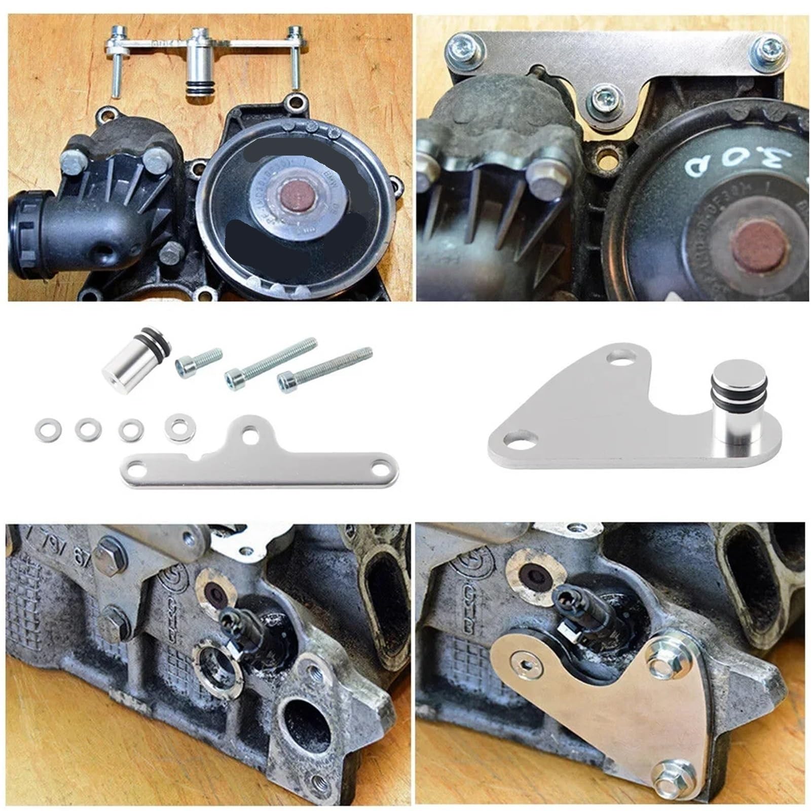 Kits de juntas de aluminio para válvulas compatibles con motores diésel 525d, 530d N57 y N57S. Juego de juntas