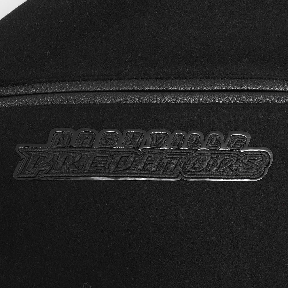 Pro Standard Mens NHL Classic Triple Black Varsity Jacket