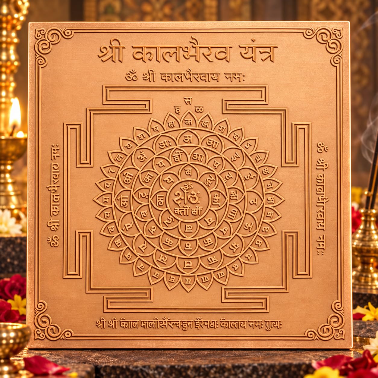 Copper Shiv Yantra - Spiritual Protection & Peace -14