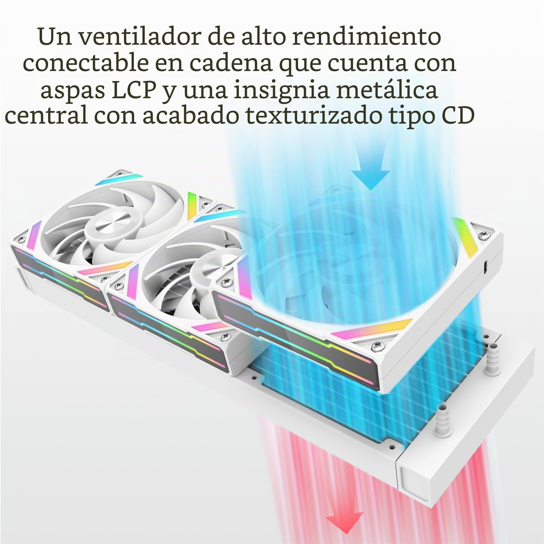 SAMA Q60 Disipador de CPU AIO de 360 ​​mm con pantalla LCD de 2,8" extraíble magnéticamente,ventiladores modulares XT120, aspas LCP, soportes adicionales, 115X, 2011, 1200, 1700, 1851, AM4, AM5 Blanco