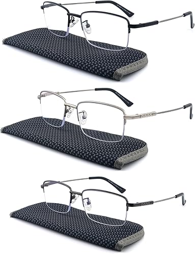 Gafas de lectura progresivas multienfoque, bloqueo de luz azul, lectores multifocales para hombres y mujeres, gafas ligeras trifocales, marco de