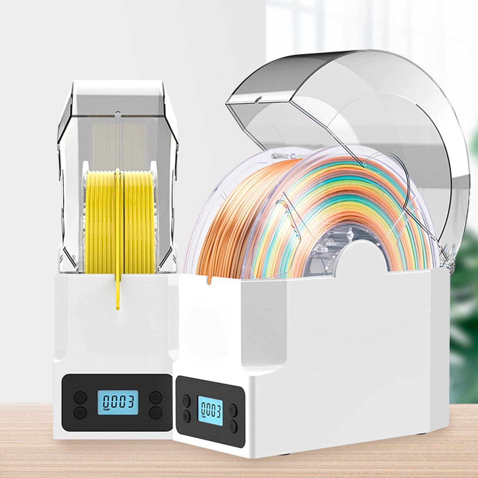 Filamenty do Drukarek 3D Suche PudełKo, Zapobieganie Poparzeniom Monitorowanie w Czasie Rzeczywistym Filamenty Suche PudełKo 3-Poziomowa Regulacja Temperatury Materiałów Eksploatacyjnych (Wtyczka UE)