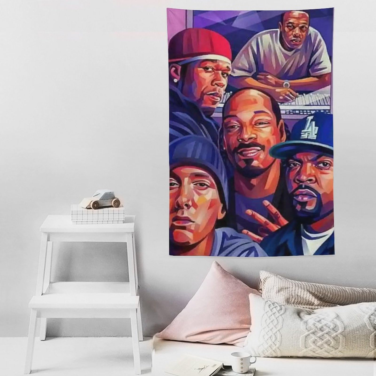 Poster con stampa artistica da parete, motivo: cantante rap, hip hop, tutte le stelle, 152,4 x 228,6 cm