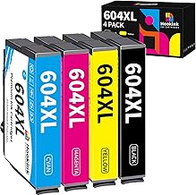 Hookink 604XL Compatible Ink Cartridges for Epson 604 XL Multipack for XP-2200 XP-2205 XP-3200 XP-3205 XP-4200 XP-4205, Epson WF-2930 WF-2910 WF-2935 WF-2950 (Black, Cyan, Magenta,Magenta and and )