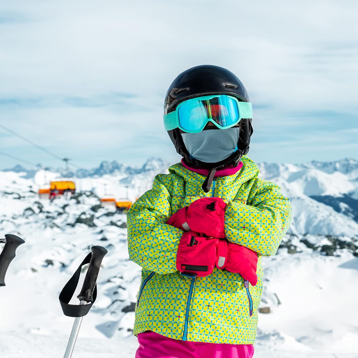 Kids Balaclava Ski Mask Winter Face Mask for Boys Girls Windproof Neck Warmer Gaiter Fleece Hood Face Cover for Cold Weather - Image 7