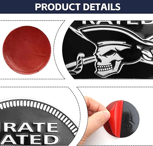 Miniatura 10 de Emblema de automóvil con patrón de Wild Man, 4 x 4, calcomanías de insignia de automóvil automotriz, insignias de metal 3D, calcomanías redondas de