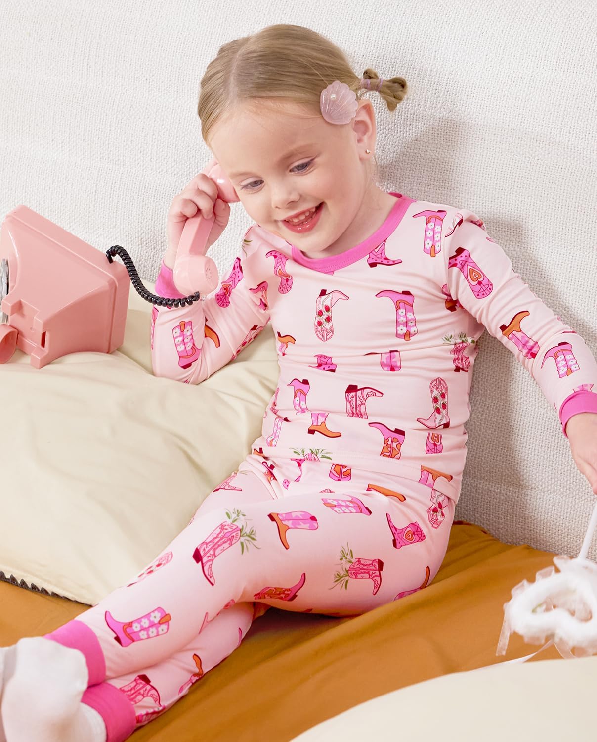 Bamboo Viscose Toddler Girls Kids Pajamas Unicorn Mermaid Pjs Long Sleeve Snug fit 12M-8Y 2pcs Soft Jammies - Image 9