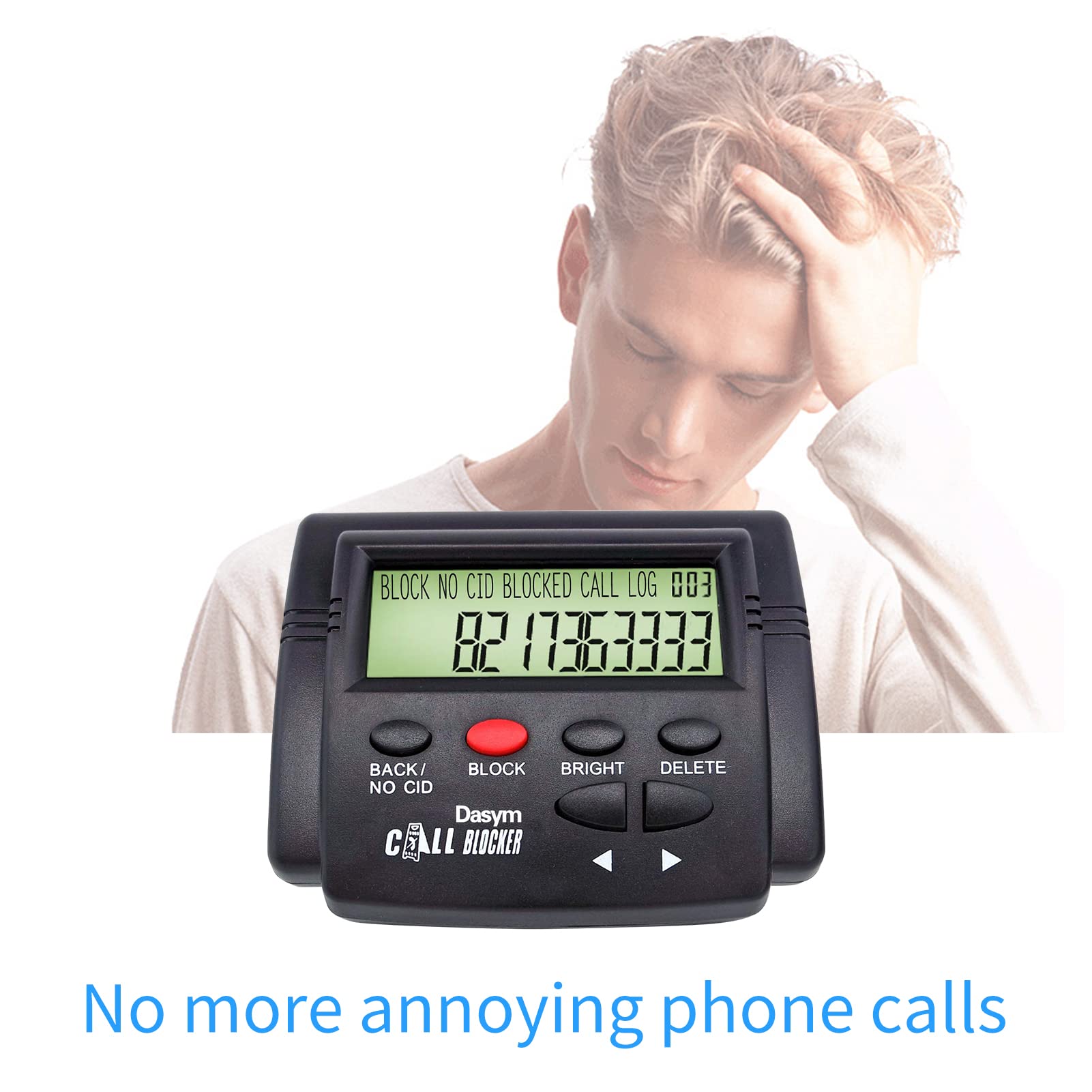 Anrufblocker für Festnetztelefone Telefon 2000 Anrufer-ID-Box Blockieren von One-Touch-Nummern Blockieren von Geräten Blockieren unerwünschter Robocalls und störender Anrufe