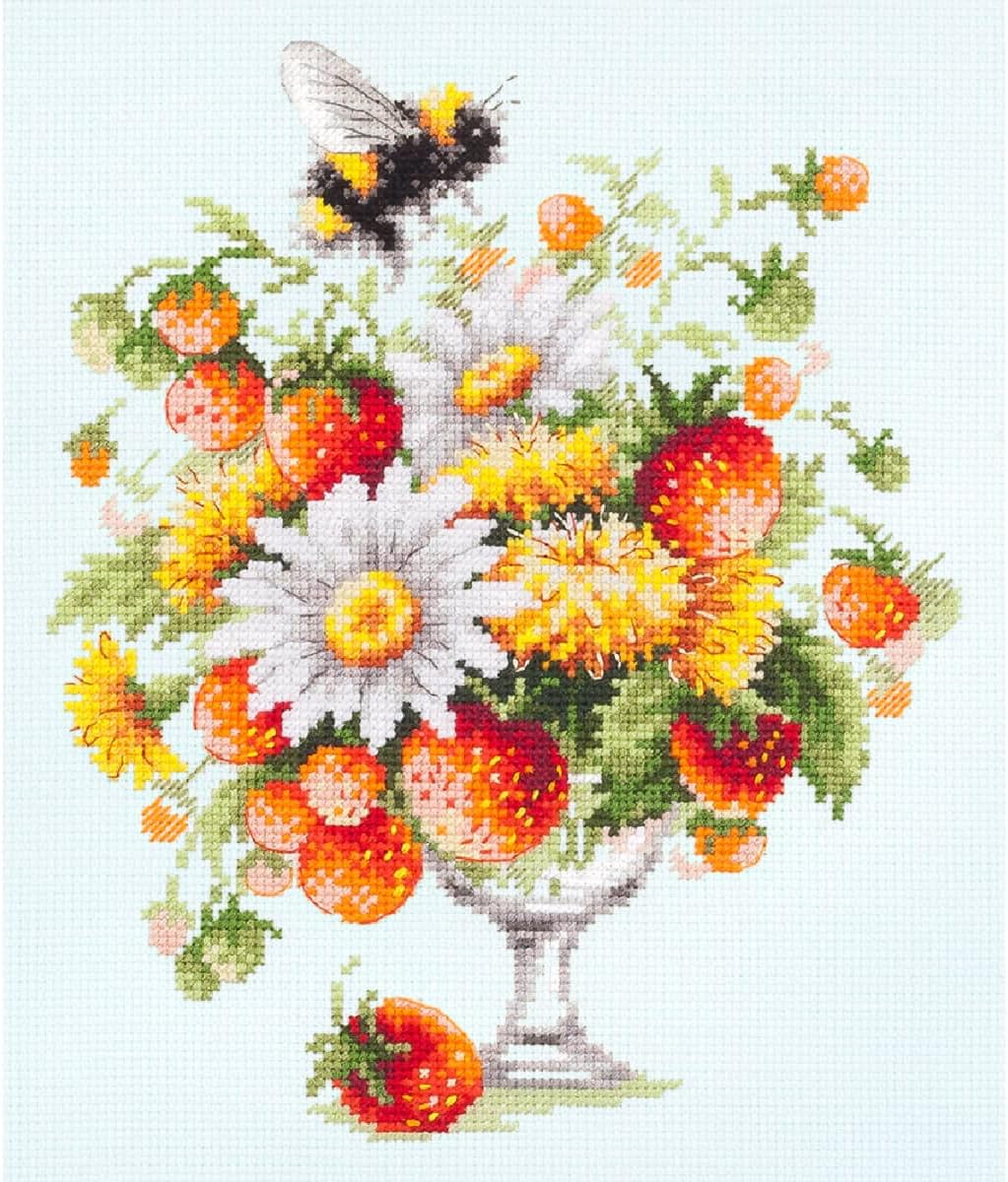 Magic Needle Zweigart Edition Counted Cross Stitch kit Summer Fantasy, 20x23cm, DIY