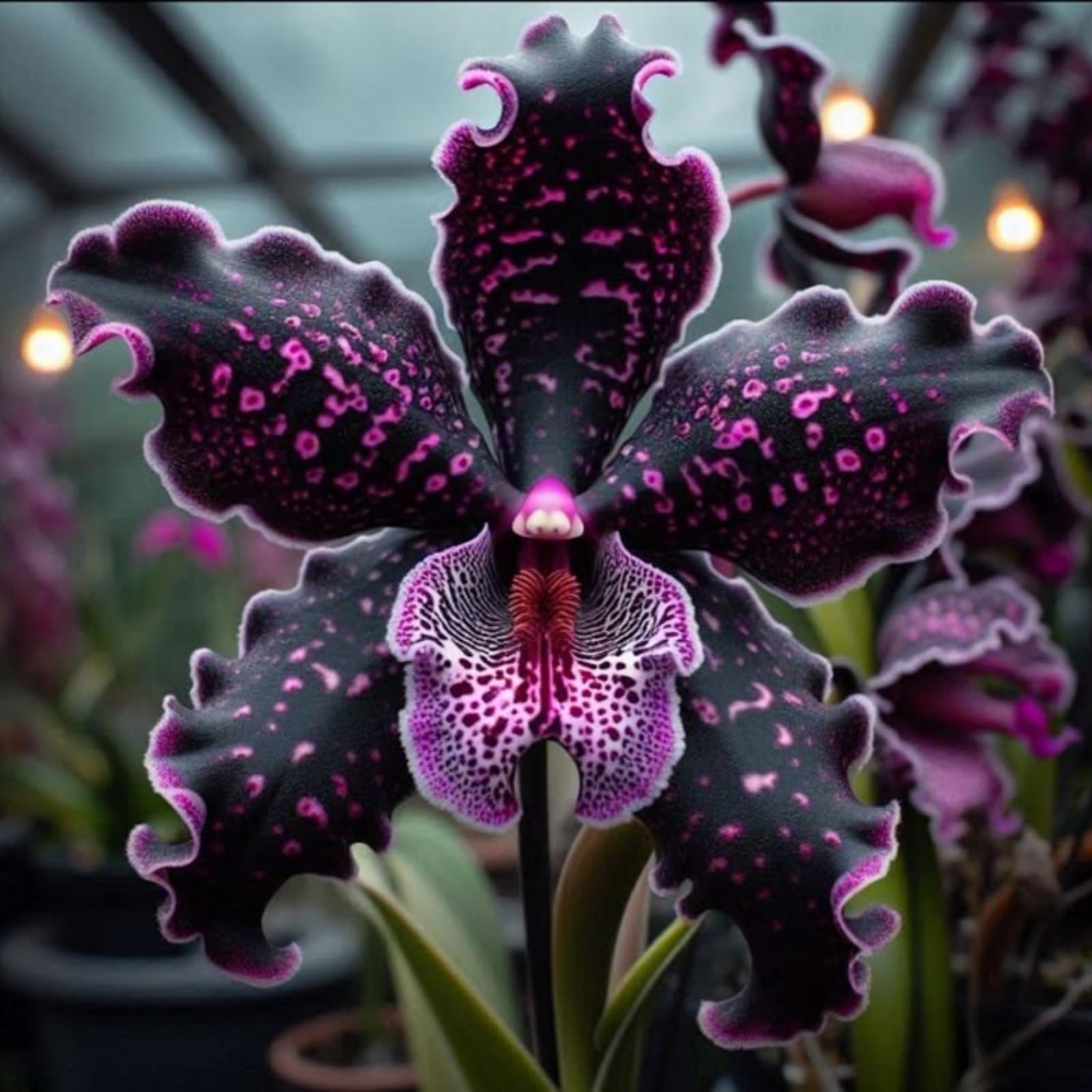 Cymbidium Orchid Plants Outdoor, Rare and Beautiful Cymbidium Bulbs in Bulk, Planting for Stunning Garden Displays-3 Bulbs-H