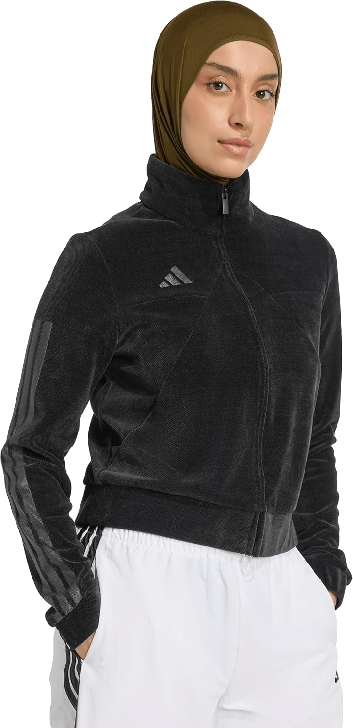 adidas womens House of Tiro Velour Track Top - Image 2
