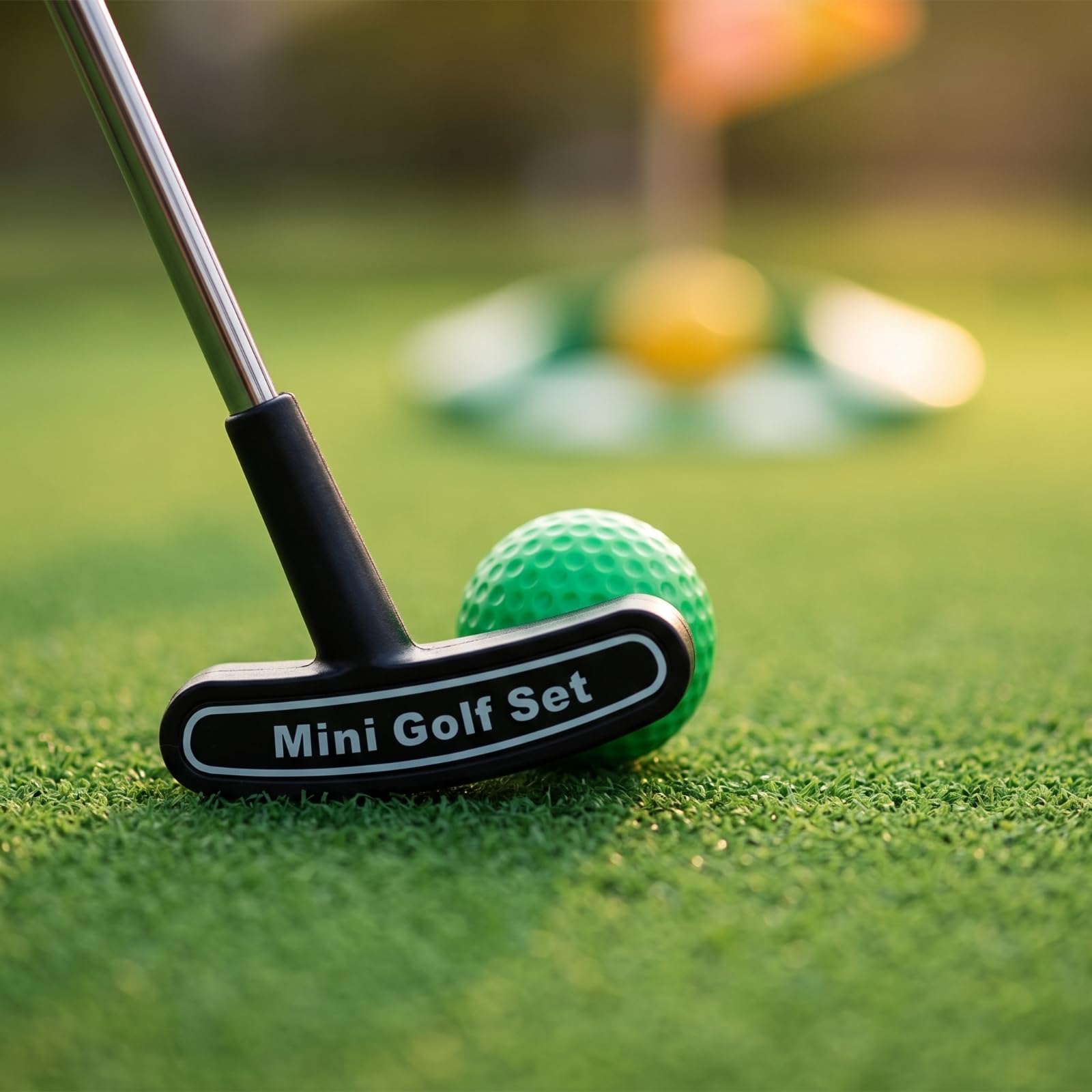 MagiDeal Children Golf Equipment para Niños Juguete Putter Palos Bolas con Ejes Metálicos y Cabezas Moldeadas Fácil de y Montar Adecuado para Salón de Juegos Patio Preescolar