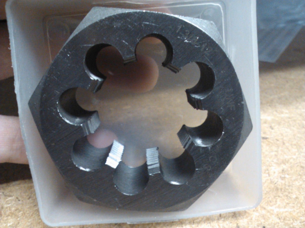 1 3/8"-12 Carbon Steel Hexagonal RE-Threading DIE