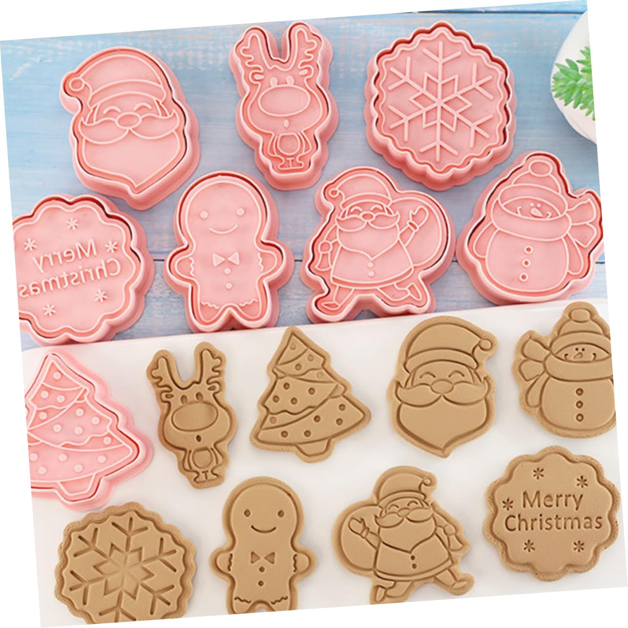 TOPBATHY 40 Piezas Cortadores de galletas de Navidad cortador de galletas de de nieve de galletas de bricolaje galletas navideñas molde cortadores de galletas navideñas biscuits