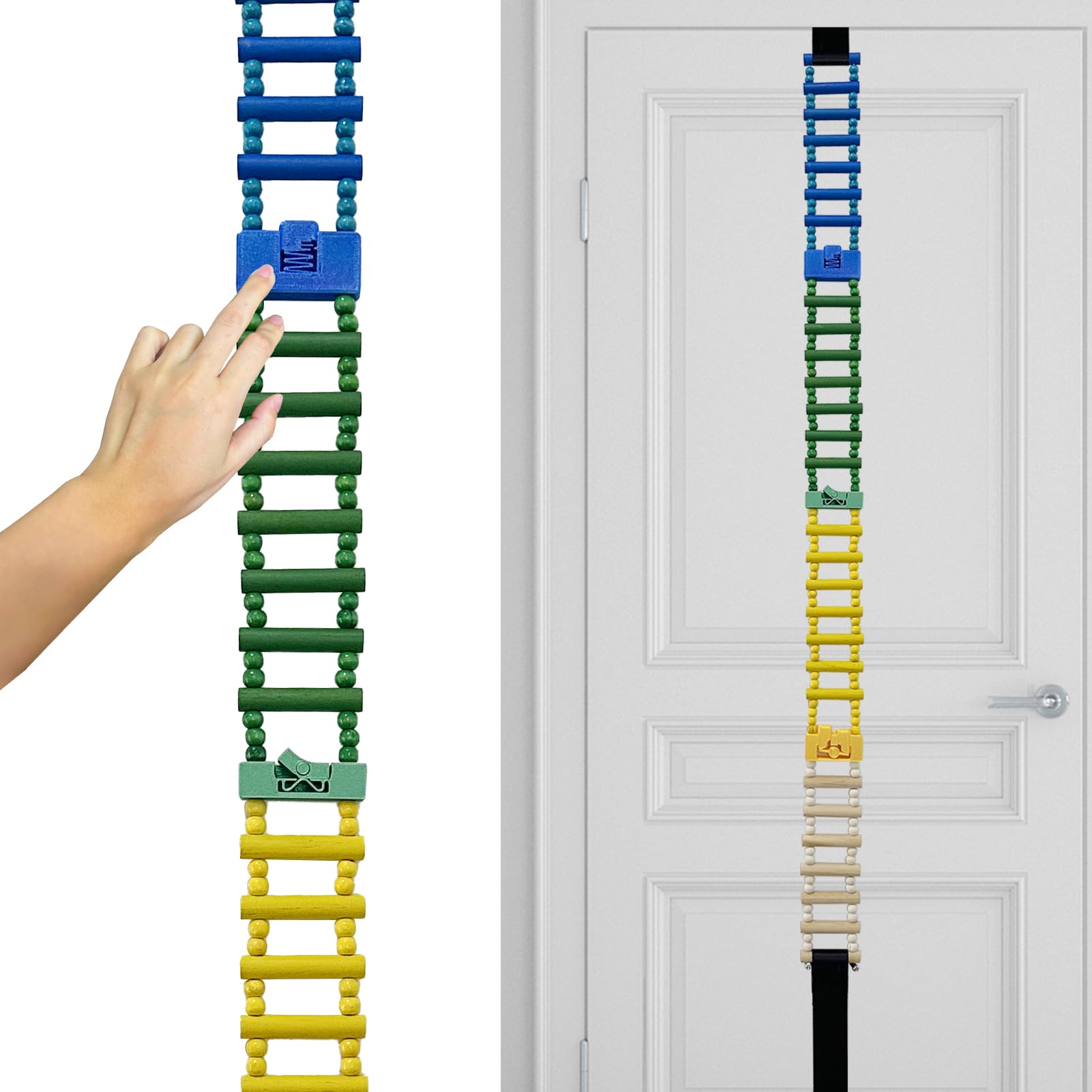Shoulder Pain Relief Wooden Finger Ladder, Physical Therapy Equipment for Shoulders, Hand Therapy Ladder for Rehabilitation, Fingers, and Joints, Ideal for Chronic Muscle Pain Recovery （2.0 Version）