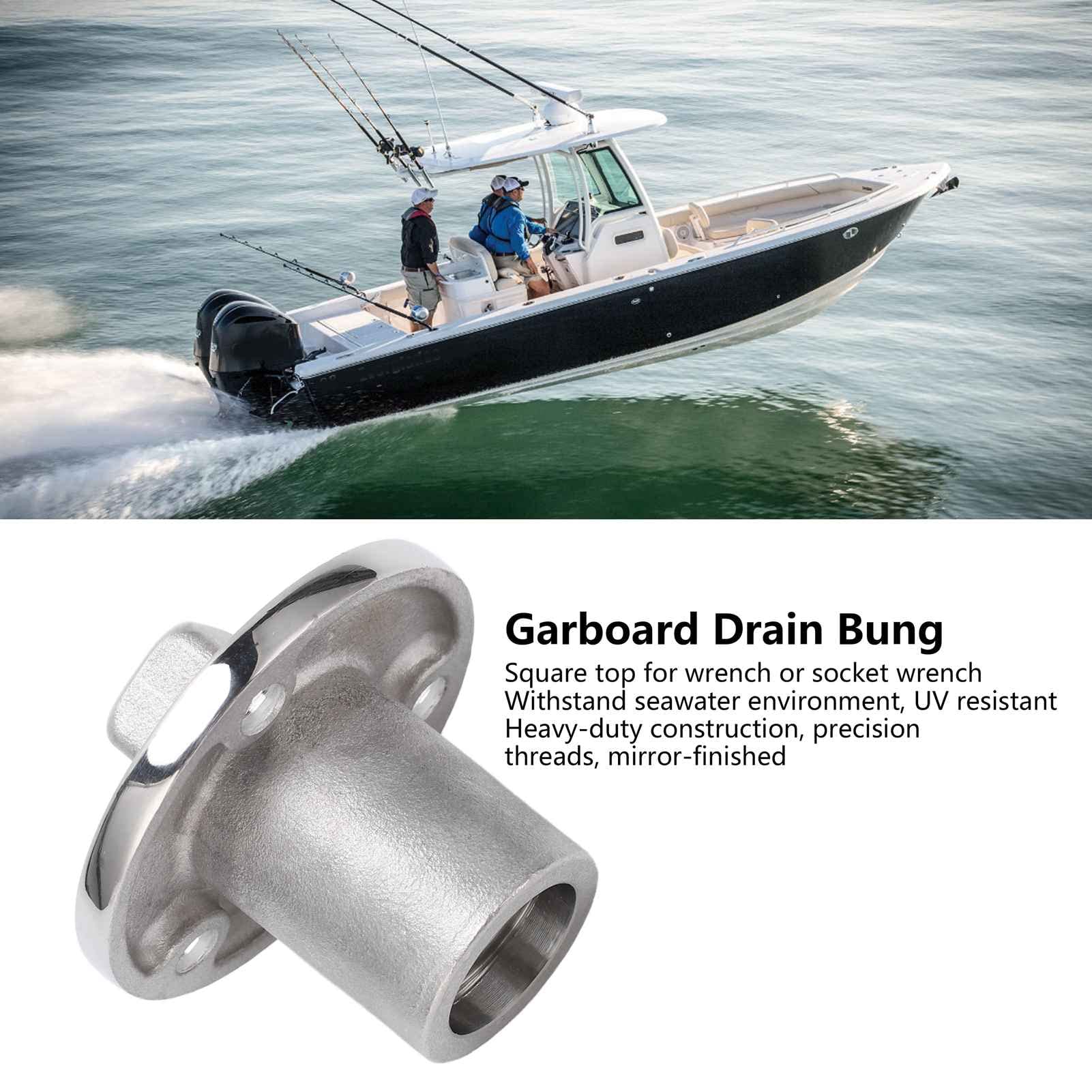 Tappo Di Scarico A Compressione Per Barche - Ø 19 Mm In Acciaio Inossidabile E Guarnizione In Gomma - Foto 7