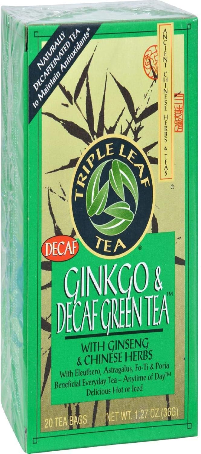 Green Tea-No Caffeine With Ginkgo & Chinese Herbs - 20 - Bag